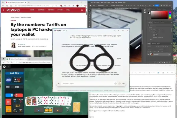 Copilot Vision có thể phân tích ứng dụng trên taskbar Windows 11